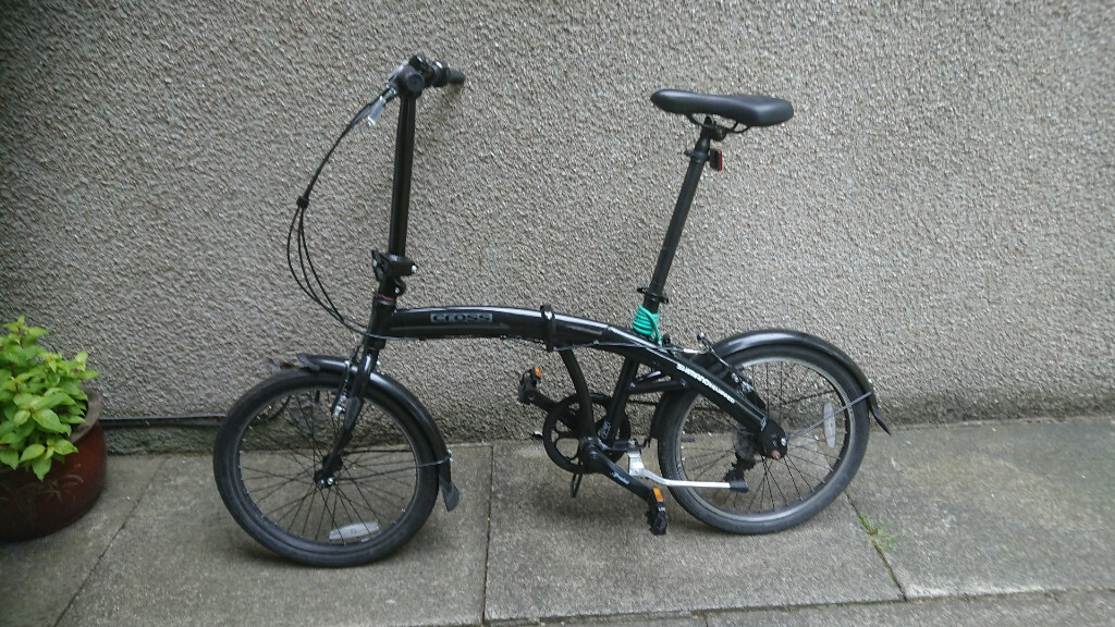 cross commuter light alloy 20 inch folding bike